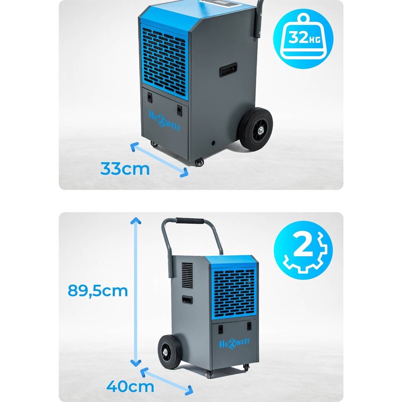 Dezumidificator Industrial Hexwelt HW-70L NOU Sigilat Afisaj Digital